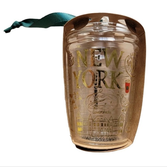 Starbucks Other - STARBUCKS been there series Glass Ornament- NEW YORK -NWT